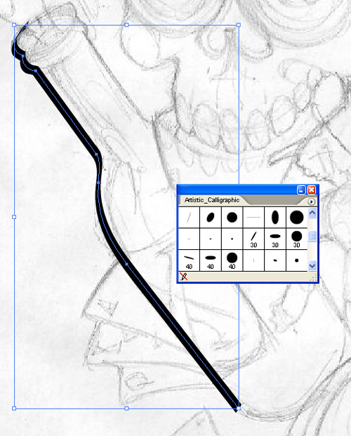 vectorizing with stroke